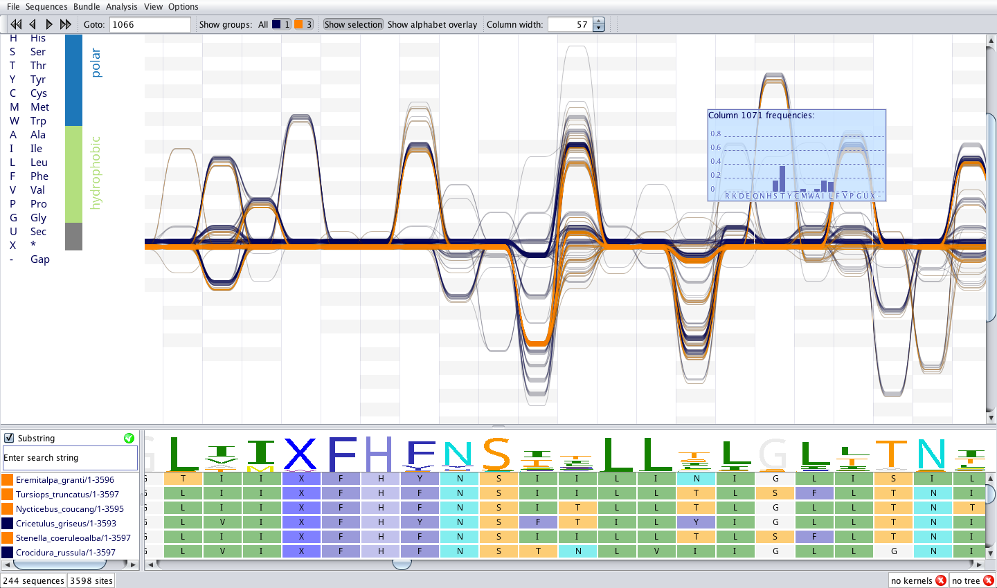 Sequence Bundles Explore